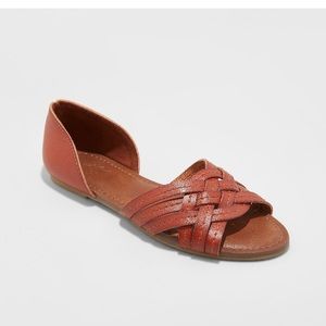 Universal Thread Woven Slide Sandal - Cognac 🌀